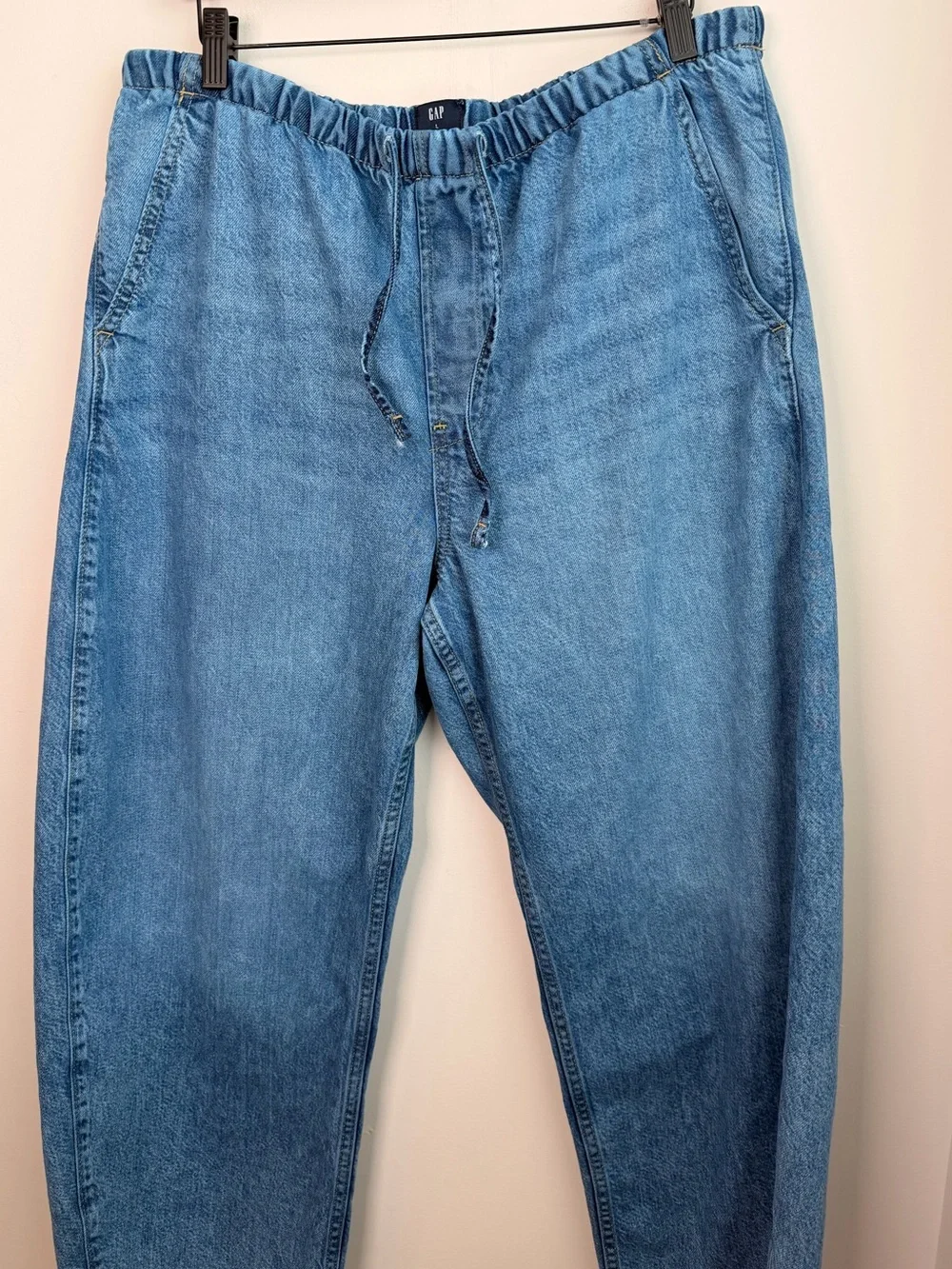 GAP UltraSoft Easy Barrel Jeans, High Rise - Picture 7 of 14